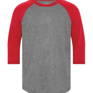 ATC™ PRO TEAM BASEBALL YOUTH JERSEY - Charcoal Heather/True Red - M
