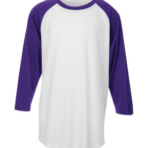 ATC™ PRO TEAM BASEBALL YOUTH JERSEY - White/Purple - L