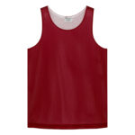 ATC™ PRO CLUB REVERSIBLE MESH YOUTH TANK TOP - Deep Red/White - M