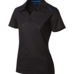 COAL HARBOUR® SNAG RESISTANT CONTRAST INSET LADIES' POLO - Black/Royal - M