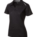 COAL HARBOUR® SNAG RESISTANT CONTRAST INSET LADIES' POLO - Black/White - 2XL