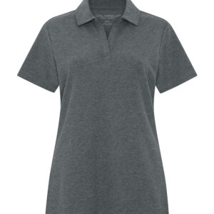 COAL HARBOUR® EVERYDAY CVC LADIES’ POLO - Dark Heather Grey - 2XL