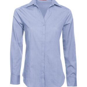 COAL HARBOUR® TEXTURED CROSSHATCH WOVEN LADIES' SHIRT - Oxford Blue - 2XL