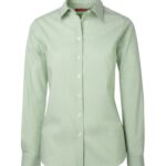 COAL HARBOUR® MINI STRIPE STRETCH WOVEN LADIES' SHIRT - Wintergreen - S