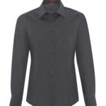 COAL HARBOUR® EVERYDAY LONG SLEEVE WOVEN LADIES' SHIRT - Iron Grey - 2XL