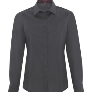 COAL HARBOUR® EVERYDAY LONG SLEEVE WOVEN LADIES' SHIRT - Iron Grey - 2XL