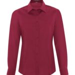 COAL HARBOUR® EVERYDAY LONG SLEEVE WOVEN LADIES' SHIRT - Rich Red - S