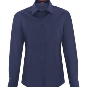 COAL HARBOUR® EVERYDAY LONG SLEEVE WOVEN LADIES' SHIRT - True Navy - 2XL