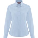COAL HARBOUR® NON-IRON 100% COTTON TWILL LADIES' SHIRT - Sky Blue - M