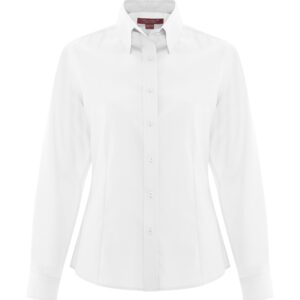 COAL HARBOUR® NON-IRON 100% COTTON TWILL LADIES' SHIRT - White - 2XL