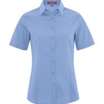 COAL HARBOUR® EVERYDAY SHORT SLEEVE WOVEN LADIES' SHIRT - Blue Lake - 3XL