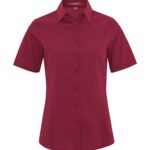 COAL HARBOUR® EVERYDAY SHORT SLEEVE WOVEN LADIES' SHIRT - Rich Red - 4XL