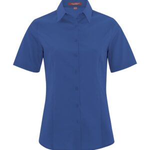 COAL HARBOUR® EVERYDAY SHORT SLEEVE WOVEN LADIES' SHIRT - True Royal - 2XL
