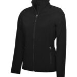 COAL HARBOUR® EVERYDAY WATER REPELLENT SOFT SHELL LADIES' JACKET - Black - XL