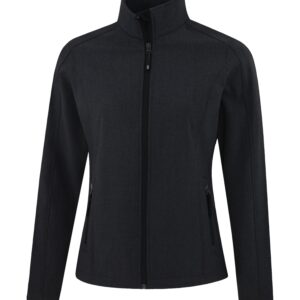COAL HARBOUR® EVERYDAY WATER REPELLENT SOFT SHELL LADIES' JACKET - Black Heather* - 2XL