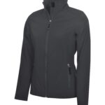 COAL HARBOUR® EVERYDAY WATER REPELLENT SOFT SHELL LADIES' JACKET - Graphite - XS