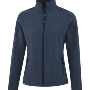 COAL HARBOUR® EVERYDAY WATER REPELLENT SOFT SHELL LADIES' JACKET - Navy Heather* - 2XL