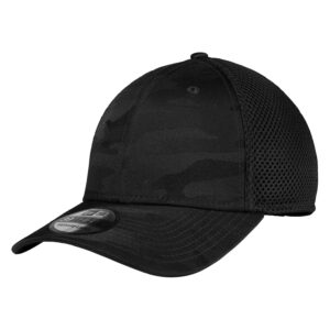 NEW ERA® TONAL CAMO STRETCH TECH MESH CAP - Black Camo - S/M