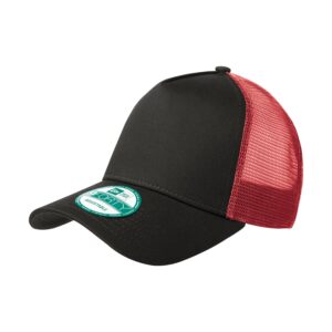 NEW ERA® SNAPBACK TRUCKER CAP - Black/Scarlet - OSFA