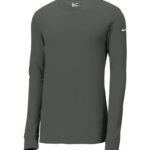 NIKE Dri-FIT COTTON/POLY LONG SLEEVE TEE - Anthracite - S