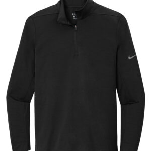 NIKE DRY 1/2 ZIP COVER UP - Black - 2XL