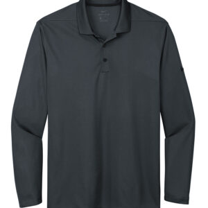 NIKE Dri-FIT MICRO PIQUE 20 LONG SLEEVE POLO - Anthracite - 2XL