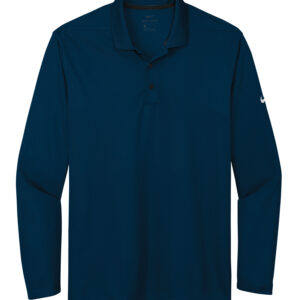 NIKE Dri-FIT MICRO PIQUE 20 LONG SLEEVE POLO - Navy - 2XL