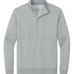 NIKE CLUB FLEECE SLEEVE SWOOSH 1/2 ZIP - Dark Grey Heather - M