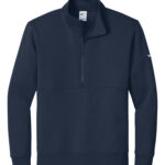 NIKE CLUB FLEECE SLEEVE SWOOSH 1/2 ZIP - Midnight Navy - XS