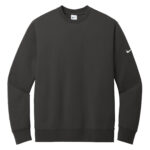 NIKE CLUB FLEECE SLEEVE SWOOSH CREW - Anthracite - L