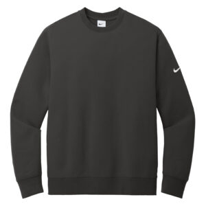 NIKE CLUB FLEECE SLEEVE SWOOSH CREW - Anthracite - 2XL