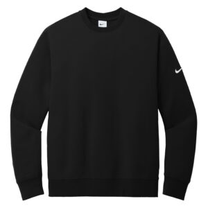 NIKE CLUB FLEECE SLEEVE SWOOSH CREW - Black - 2XL