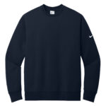 NIKE CLUB FLEECE SLEEVE SWOOSH CREW - Midnight Navy - L