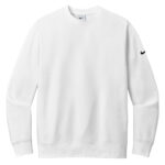 NIKE CLUB FLEECE SLEEVE SWOOSH CREW - White - S