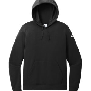 NIKE CLUB FLEECE SLEEVE SWOOSH LADIES' HOODIE - Black - 2XL