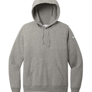 NIKE CLUB FLEECE SLEEVE SWOOSH LADIES' HOODIE - Dark Grey Heather - 2XL