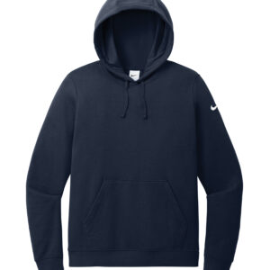 NIKE CLUB FLEECE SLEEVE SWOOSH LADIES' HOODIE - Midnight Navy - 2XL