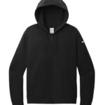 NIKE CLUB FLEECE SLEEVE SWOOSH LADIES' FULL ZIP HOODIE - Black - 2XL