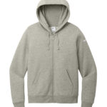 NIKE CLUB FLEECE SLEEVE SWOOSH LADIES' FULL ZIP HOODIE - Dark Grey Heather - XL