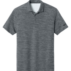 NIKE Dri-FIT STRIATED POLO - Dark Grey - 2XL