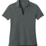 NIKE Dri-FIT SMOOTH HEATHER LADIES’ POLO - Anthracite Heather - XL