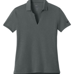 NIKE Dri-FIT SMOOTH HEATHER LADIES’ POLO - Anthracite Heather - 2XL