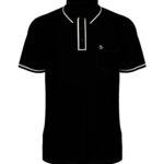 ORIGINAL PENGUIN® TECHNICAL EARL POLO - Caviar Black - S