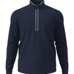 ORIGINAL PENGUIN® LIGHTWEIGHT EARL 1/4 ZIP - Black Iris Blue - 3XL
