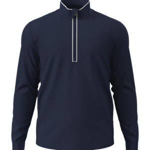 ORIGINAL PENGUIN® LIGHTWEIGHT EARL 1/4 ZIP - Black Iris Blue - 2XL