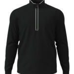 ORIGINAL PENGUIN® LIGHTWEIGHT EARL 1/4 ZIP - Caviar Black - L