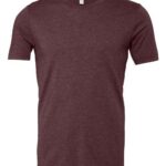 BELLA + CANVAS 3001CVC - Heather Maroon - S