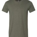 BELLA + CANVAS 3001CVC - Heather Military Green - S