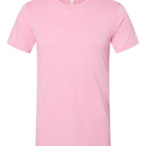 BELLA + CANVAS 3001CVC - Heather Bubble Gum - S